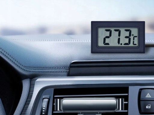MODULÁRNY LCD TEPLOMER, ČIERNY, OD -50°C DO 110°C SO SONDOU