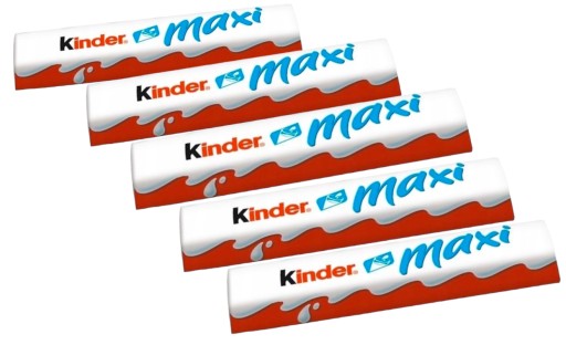 Kinder Chocolate Maxi tyčinky mliečnej čokolády s náplňou 5x21g tyčinka