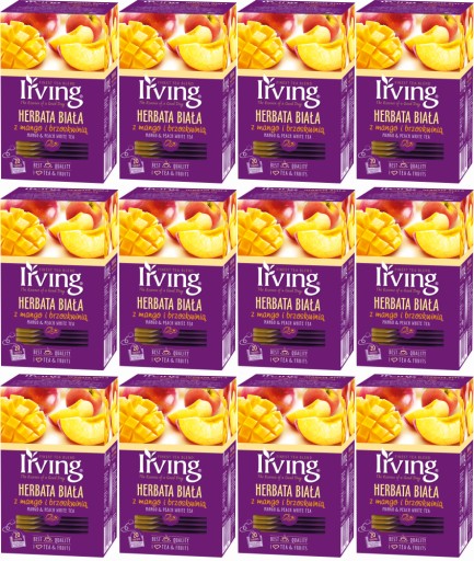 IRVING Čaj Biele mango s broskyňou 20 obálka