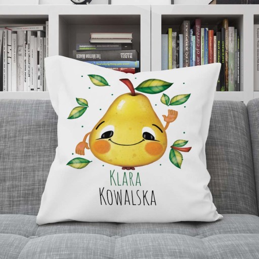 Vankúšik do škôlky pre dieťa + meno HRUŠKA