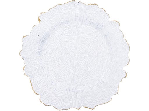 Podložka pod podnos na taniere 33 cm - ZLATO BIELA farba