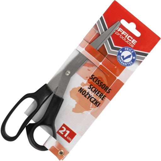 Kancelárske nožnice Office Products 21 cm čierne