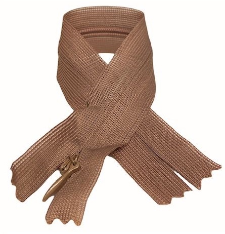 Pevný skrytý zips 22 cm