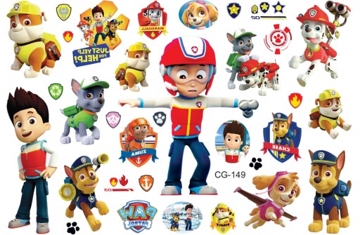 Umývateľné tetovanie pre deti PAW PATROL PAW CG149