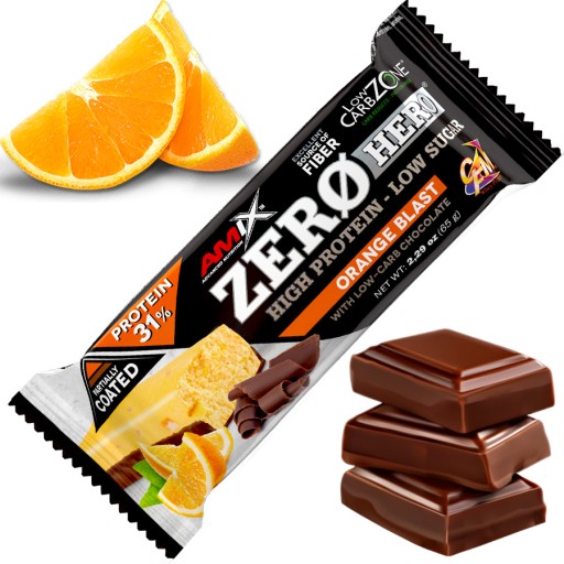Diétna tyčinka na chudnutie AMIX ZERO HERO BEZ CUKRU Orange Sorbet