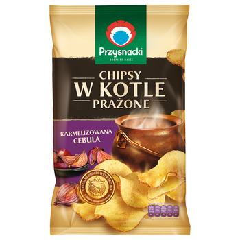 1x 125g PrzySNACKI Chips, restovaná cibuľka
