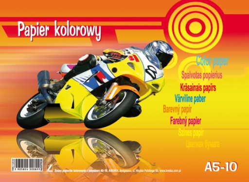 Zošit z farebných papierov A5 Kreska