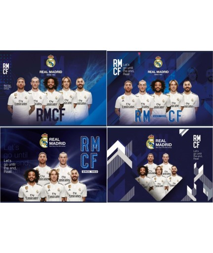 REAL MADRID KRESLENIE BLOK BIELY A4 20 listov Mix vzorov