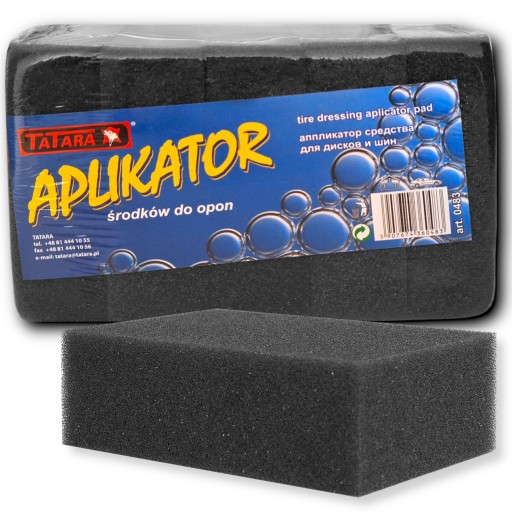 TARTAR SOFT SPONGE PAD SPONGE APLIKÁTOR NA PNEUMATIKY KOLESÁ ochranný vosk