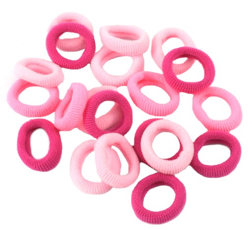 VLASY LYCRA RUŽOVÁ MIX 2,5 cm 20 KS