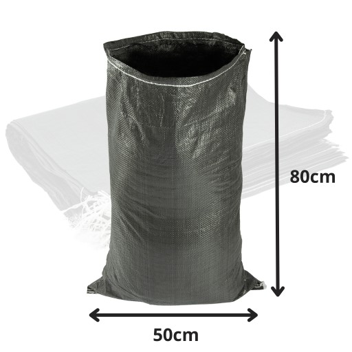VRECKÁ na uhlie, suť a piesok s nánosom 25KG 50x80