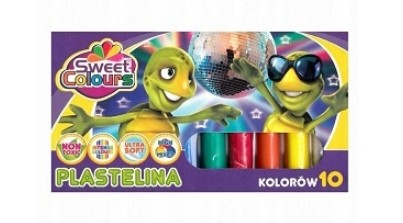 PLASTICINE SLADKÉ FARBY 10 FARIEB