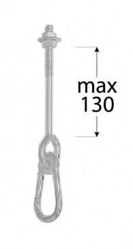 HÁKOVÁ KĽÚČKA HOÝVKOVÁ MONTÁŽ SINGLE M12 130 mm