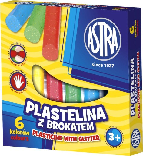 KRUHÁ PLASTIKA S GLITROM 6 farieb - ASTRA
