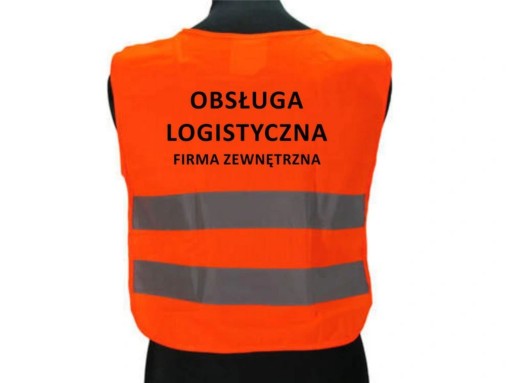 REFLEXNÁ VESTA S POTLAČOU LOGA