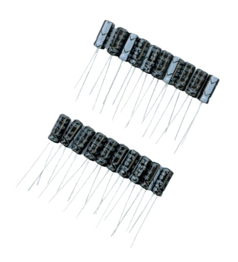 4,7uF 100V 4,7 µF 100V (20 KS) ELEKTROLYTICKÝ KONDENZÁTOR