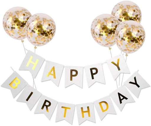 Banner Happy Birthday s balónmi na KAŽDÉ narodeniny 1-99