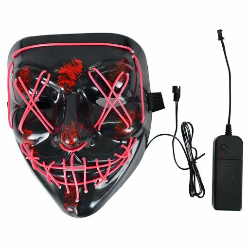 PURGE LED MASKA NA SILVESTRA SVIETIACA LED DISPOSSIEM S PARTY NA DIAĽKOVÉ OVLÁDANIE