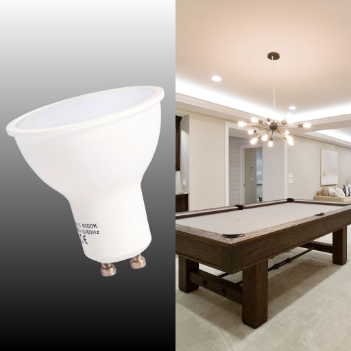LED ŽIAROVKA GU10 8W = 70W NEUTRÁLNA FARBA 4000K DO KANCELÁRSKEHO ŠTÚDIA