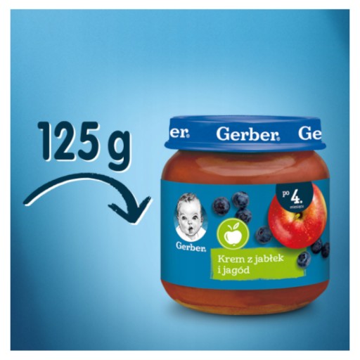 Jablkový a bobuľový dezert 125 g Gerber