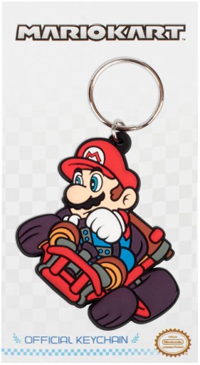 Gumová kľúčenka z hry Mario Kart Mario Drift
