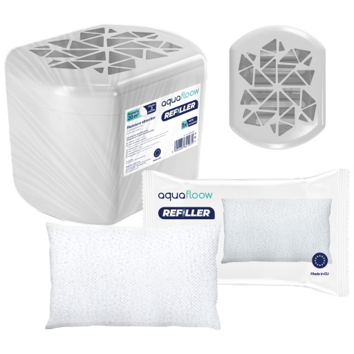 AquaFloow Refiller odvlhčovač vzduchu absorbér vlhkosti + 250g kartuša