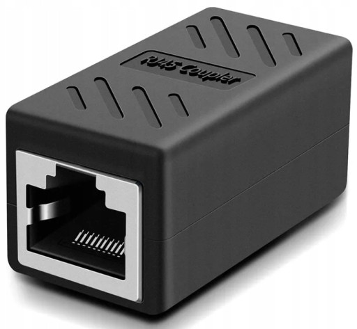 RJ-45 Cat 6 Konektor LAN Predlžovací kábel 1x Internetový kábel Barrel Connector