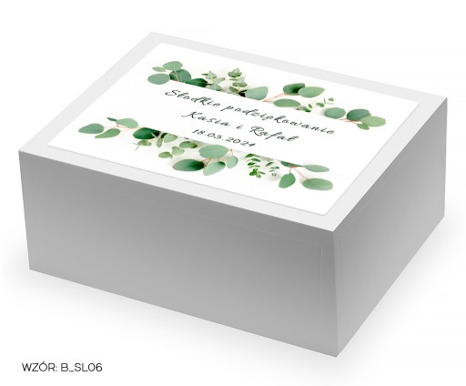 Tortové krabičky so svadobným štítkom + personalizácia