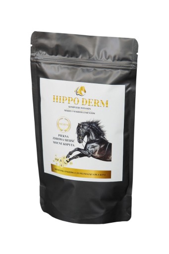 Doplnková minerálna kŕmna zmes pre kone LAB-V Hippo Derm - 0,5 kg