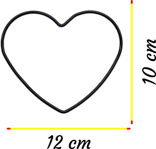 BLACK HEART lapač snov boho lapač snov 12 cm