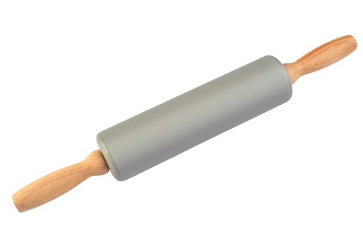 Kuchynský valček 38cm Silikónový ŠEDÝ OTOČNÝ VEĽKÝ valček