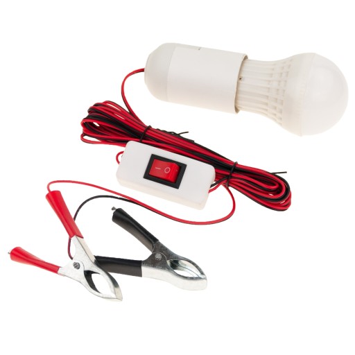 LED DIELENSKÚ ŽIAROVKA S SVORKAMI NA AUTOBATÉRIU KAMPAŇU