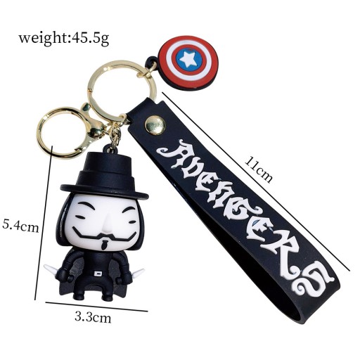 V PRE VENDETTU ANONYMNÝ DARČEK KEYRING 3D PRÍVESKU
