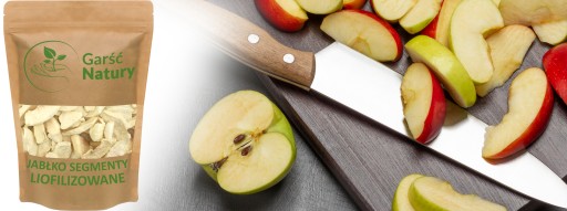 SEGMENTY JABLKA SUŠENÉ MRAZOM 20 g Sušené jablká BEZ CUKRU Leštidlo 0,02 kg