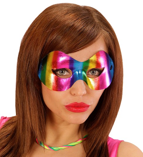 Kovová karnevalová guľa Rainbow Benátska MASKA