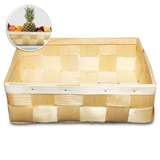 Drevená BOX Nádoba na ovocie Łuba DECOUPAGE