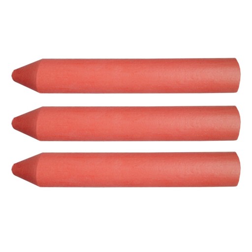 Červená technická krieda, 13 x 85 mm, 3 ks.