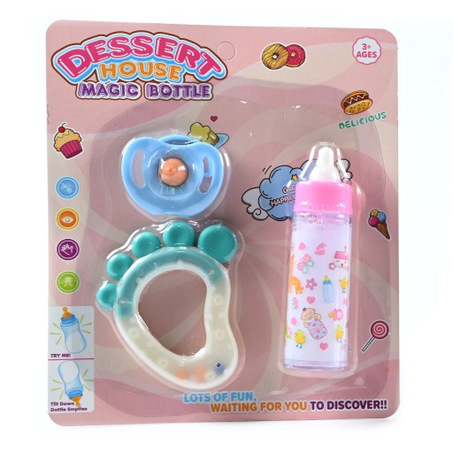 MAGICKÁ FĽAŠKA PRE BÁBIKY, cumlík, hrkálka