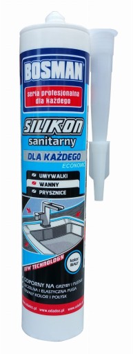 BOSMAN Sanitárny silikón biely 310ml