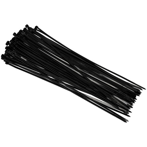 Sťahovacie pásky 4,6x350mm Čierna 100 ks
