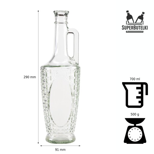 FĽAŠA GALICJA 700ML NA VÍNNE LIKÉRY S KORKOM!