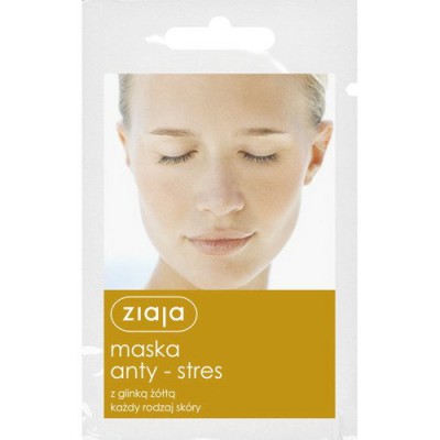 ZIAJA Antistresová maska so žltým ílom, 7 ml