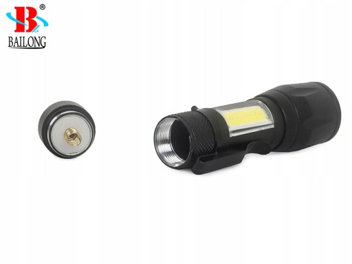 BAILONG MINI CREE ZOOM XP-E COB CLASSIC VRECKO POLICAJNEJ BATERKY