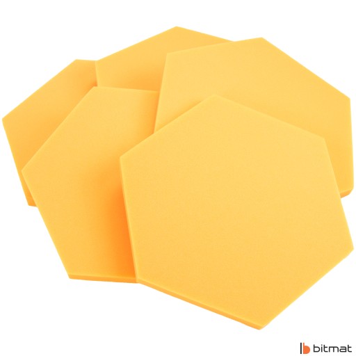 AKUSTICKÝ PANEL DOMÁCE AUDIO ŠTÚDIO HEXAGON 3CM voštinové akustiky