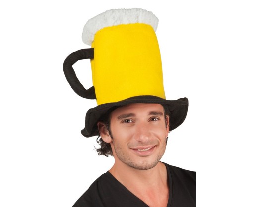 Žltý klobúk Pivo Oktoberfest Party Funny Party Gadget