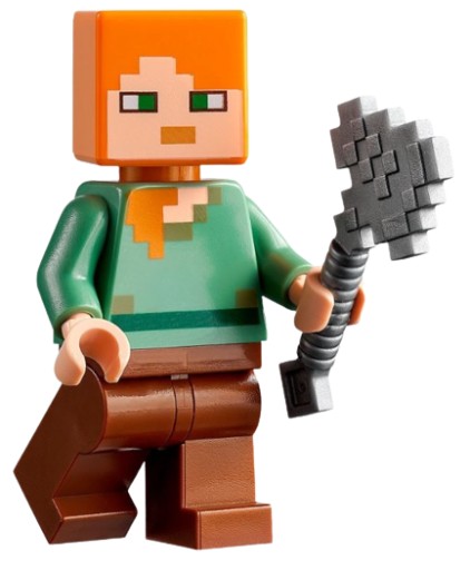 LEGO Minecraft figúrka Alex Ax Axe min017