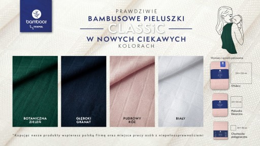 MUSLÍN PRIKRÝVKA PLIENKA 65x65 BAMBUSOVÁ OBAL