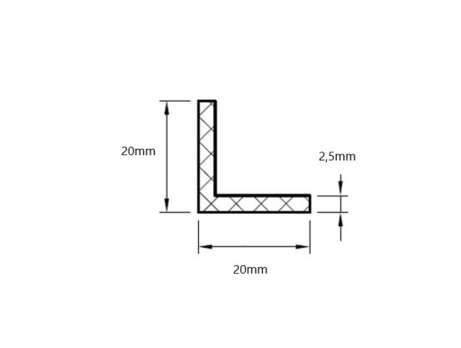 UHLOVÉ GUMOVÉ TESNENIE UHLOVÁ TYČ 20X20 mm