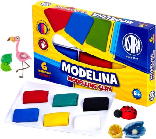 Modelovacia hmota ASTRA 6 farieb