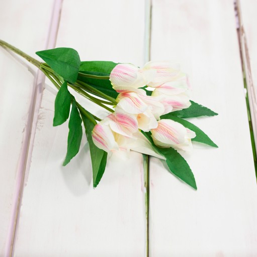 TULIPÁNOVÁ VEĽKÁ KYTICA TULIPÁNOV X9 ružová UMELÉ KVETY TULIPÁNY V KYTICI
